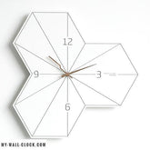 Scandinavian Hexagonal Clock My Wall Clock